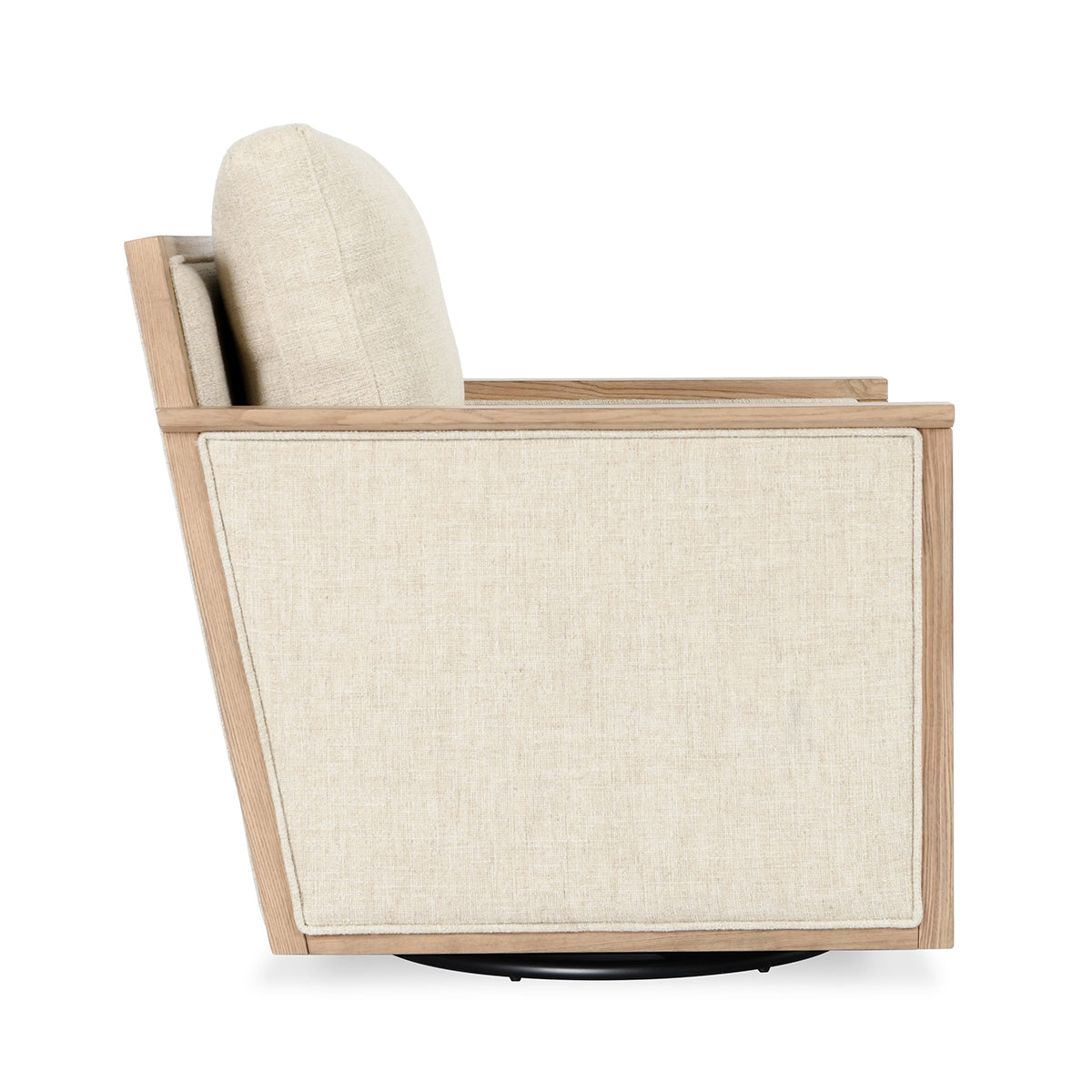 Natural 88% Polyester/12% Linen Accent Chair Norman Swivel Chair Collection