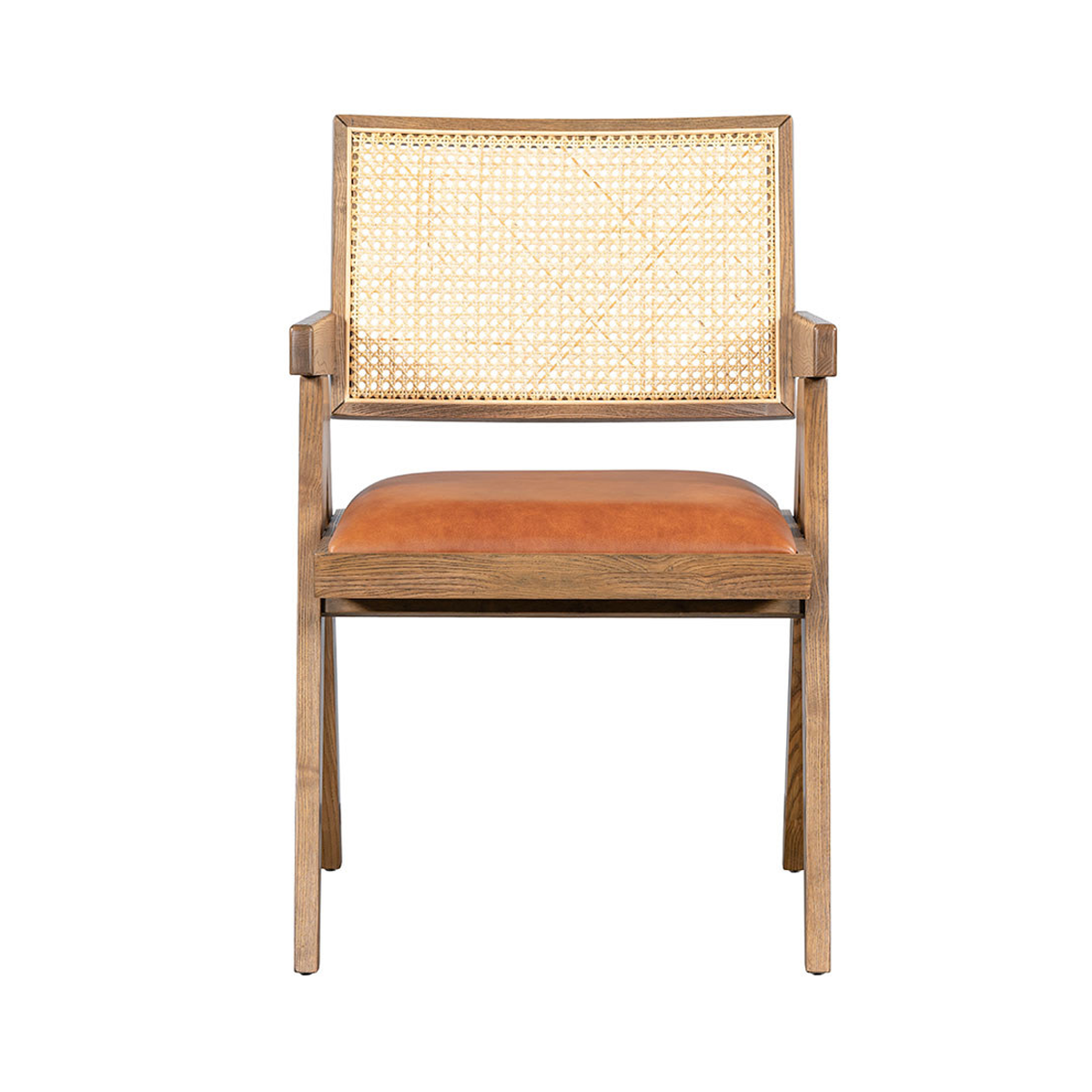 Autumn Brown Top Grain Leather Dining Chair Douglas Dining Chair Collection