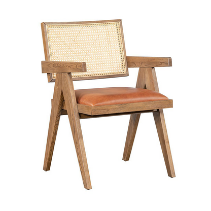 Autumn Brown Top Grain Leather Dining Chair Douglas Dining Chair Collection