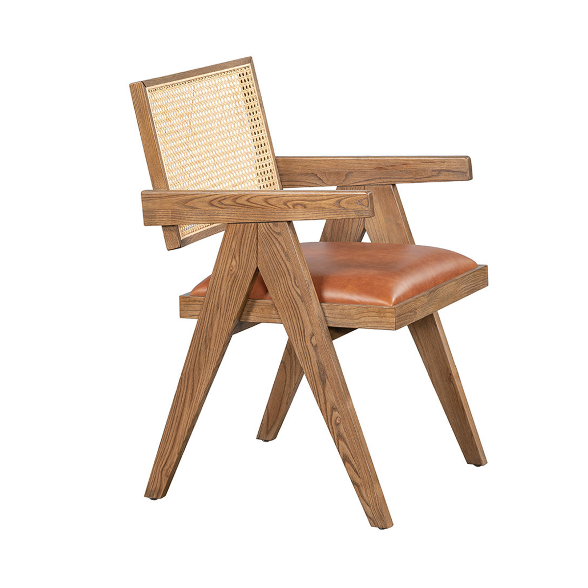 Autumn Brown Top Grain Leather Dining Chair Douglas Dining Chair Collection