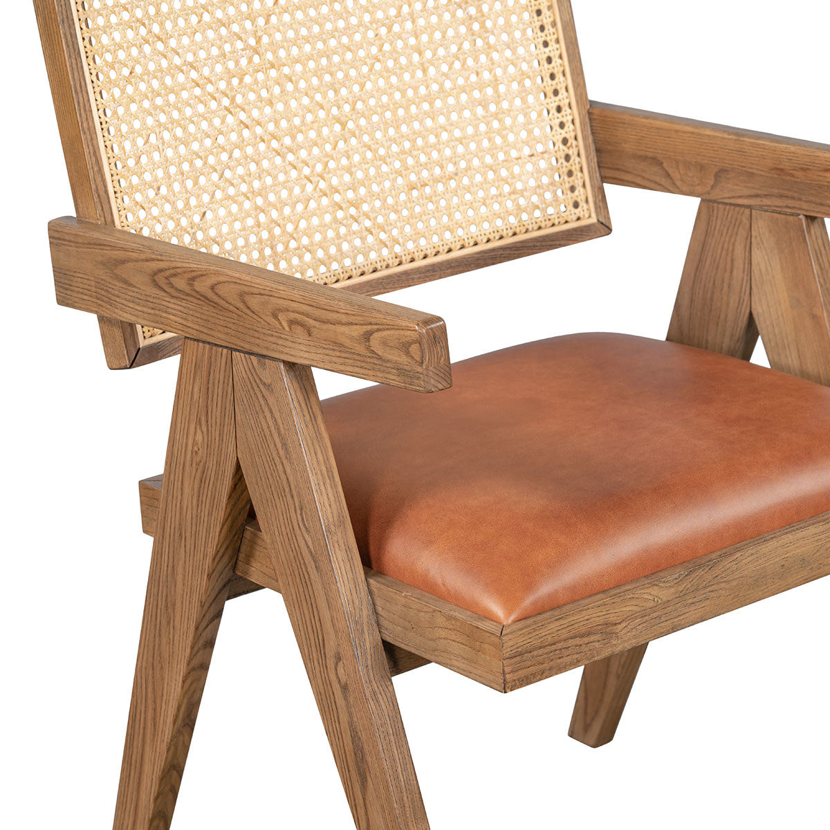 Autumn Brown Top Grain Leather Dining Chair Douglas Dining Chair Collection