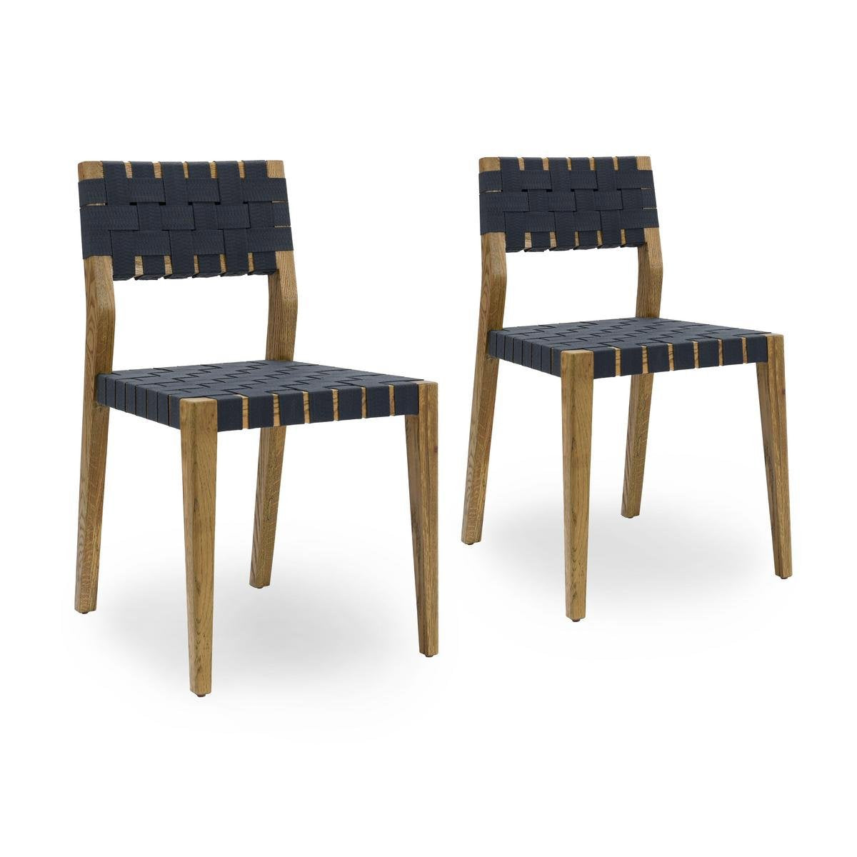 Mossed Brown Oak Wood Dining Chair Orlando Dining Chair Set of 2 Collection