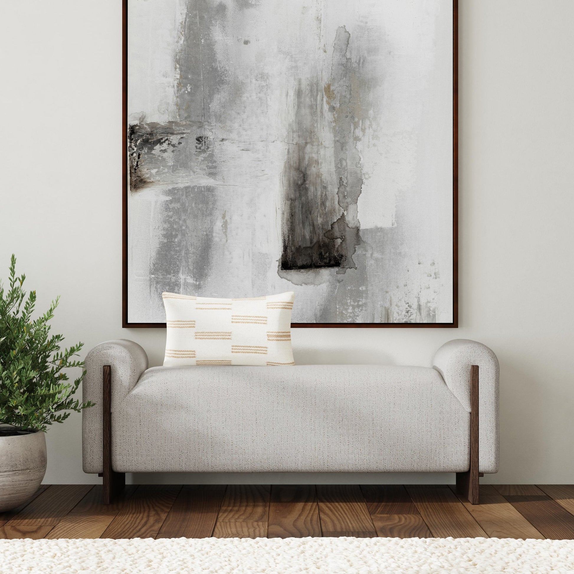 Sand 85% Polyester/15% Acrylic Accent Benche Sierra Accent Bench Collection