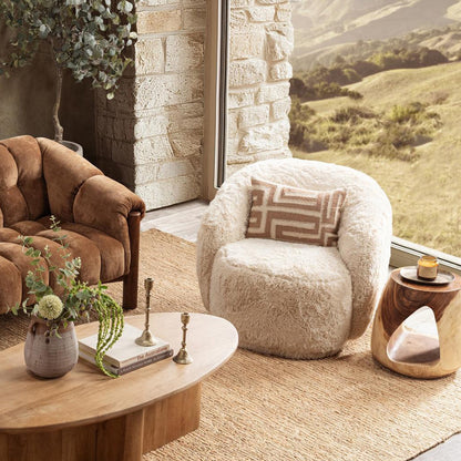 Sand 100% Polyester Accent Chair Adley Swivel Chair Collection