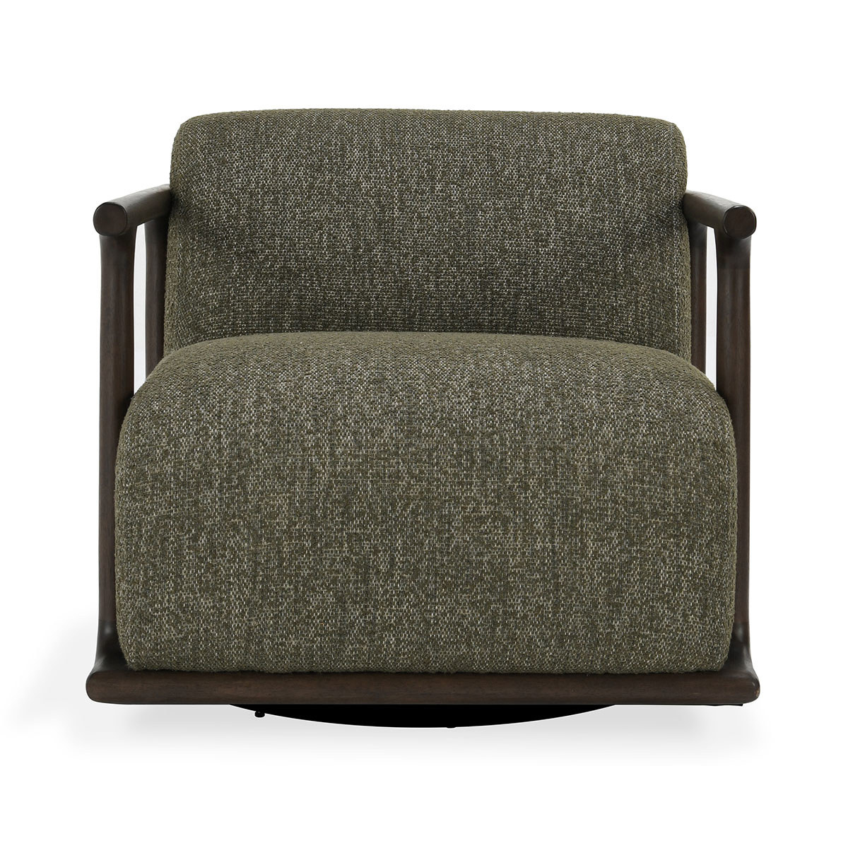 Kale Green 100% Polyester Accent Chair Lucia Swivel Chair Collection