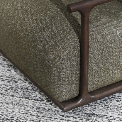 Kale Green 100% Polyester Accent Chair Lucia Swivel Chair Collection