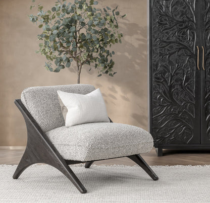 Gray 80% Polyester/20% Acrylic Accent Chair Georgia Accent Chair Collection
