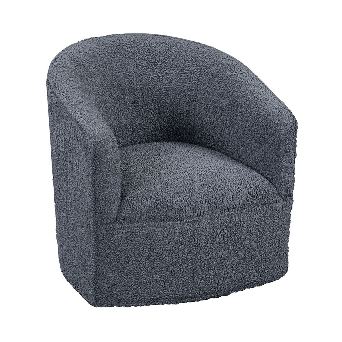 Blue 100% Polyester Accent Chair Valencia Swivel Chair Collection