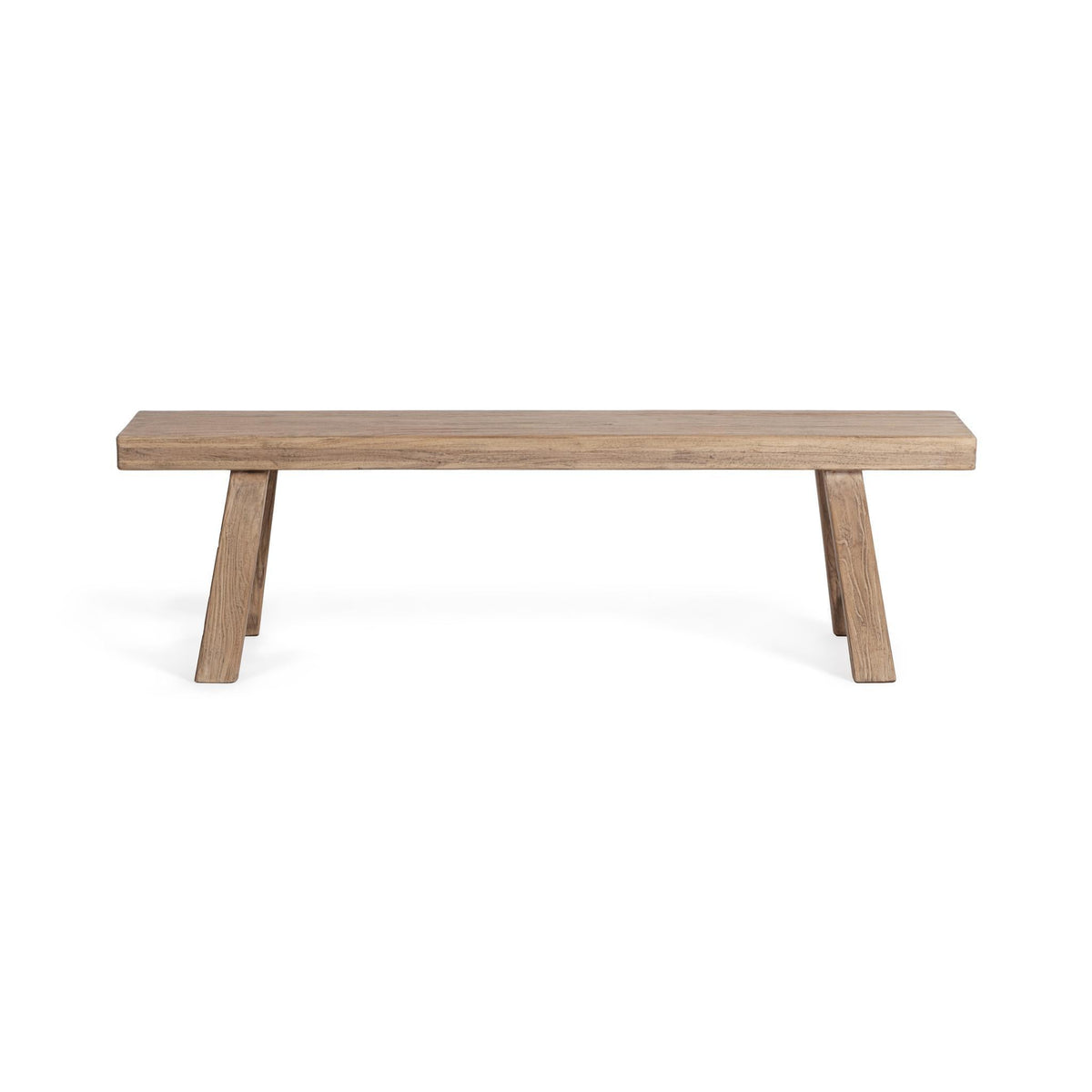 Curated Reclaimed Elm Wood Bench