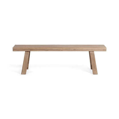 Curated Reclaimed Elm Wood Bench