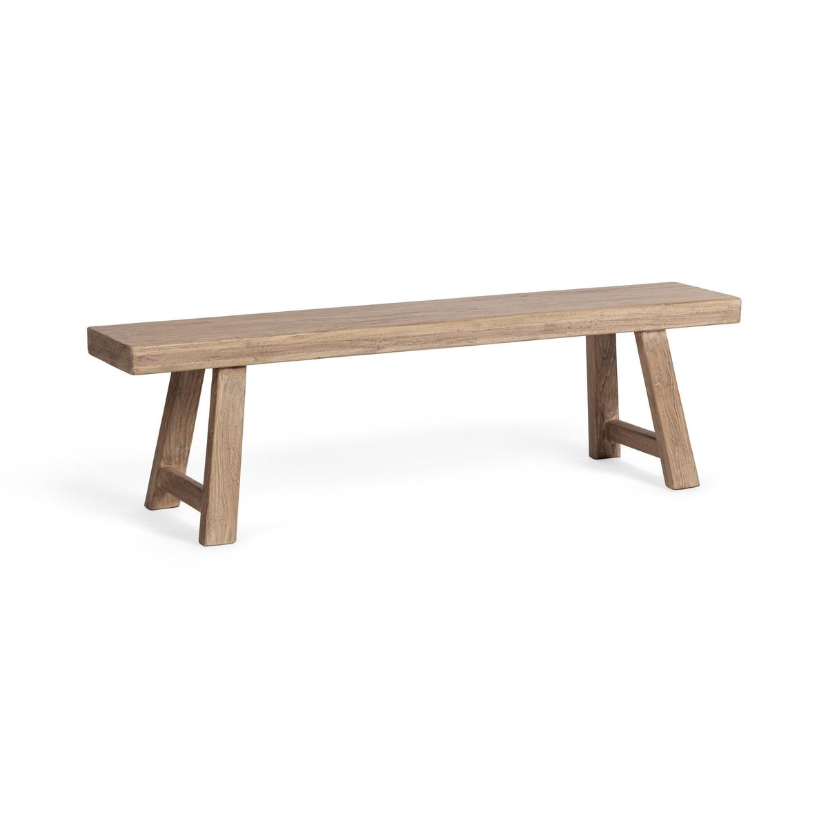 Curated Reclaimed Elm Wood Bench