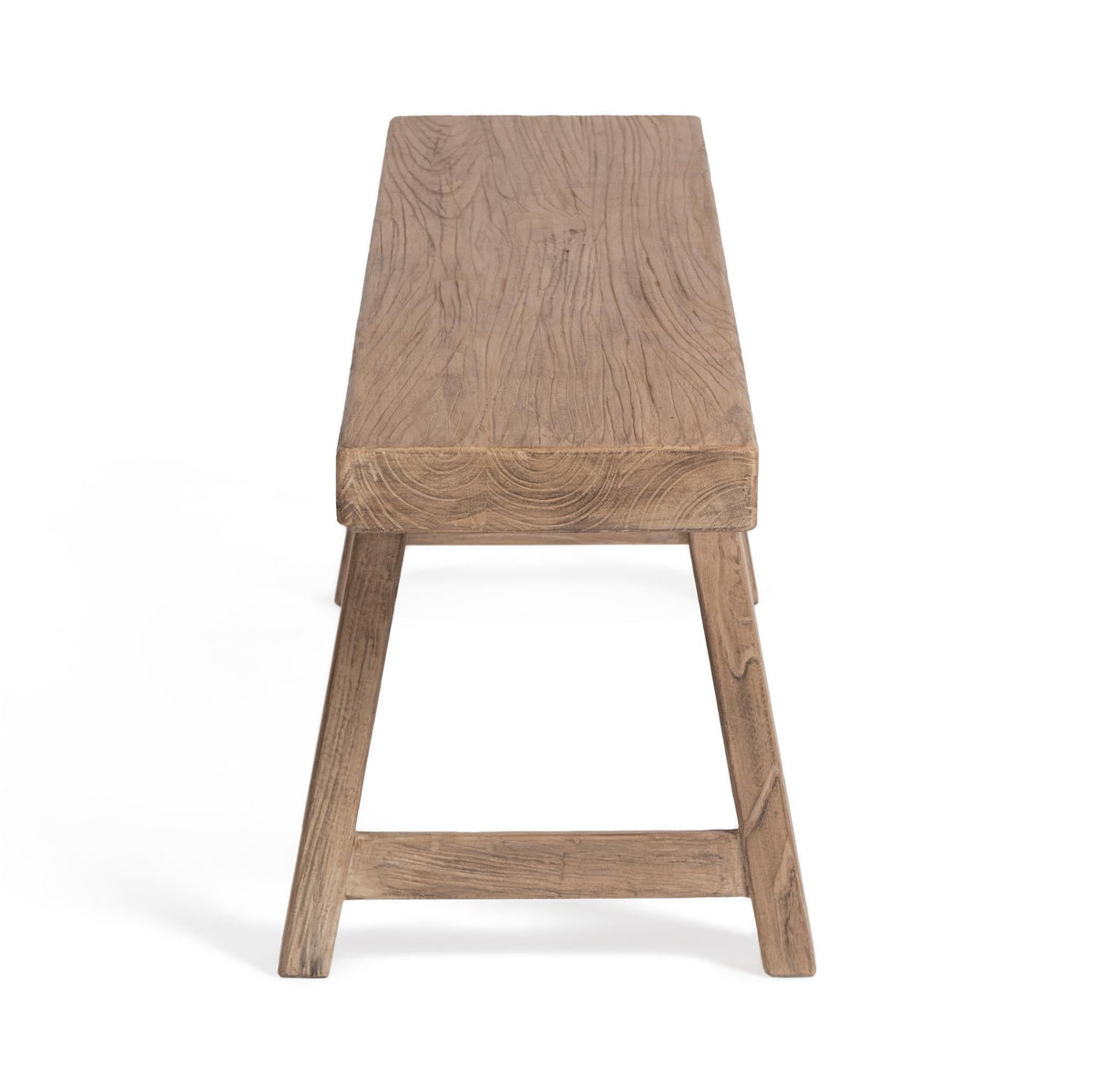 Curated Reclaimed Elm Wood Bench