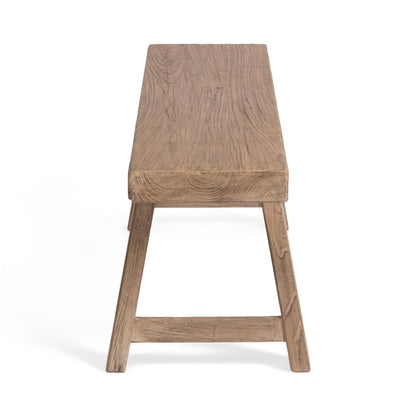 Curated Reclaimed Elm Wood Bench