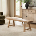 Curated Reclaimed Elm Wood Bench