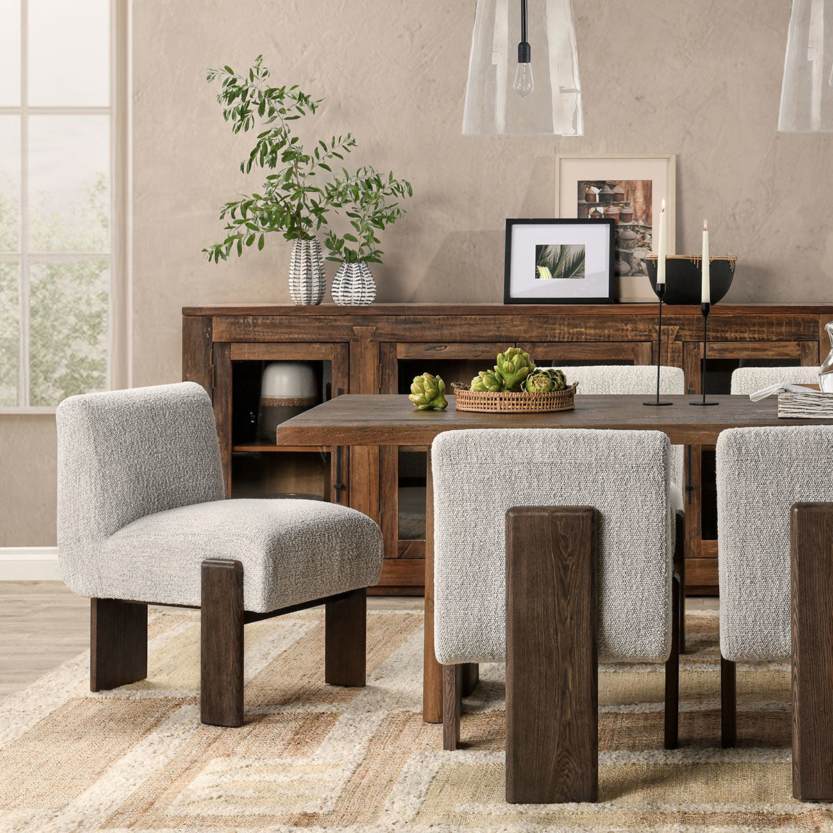 Pixel Ivory 100% Polyester Dining Chair Chelsea Dining Chair Collection
