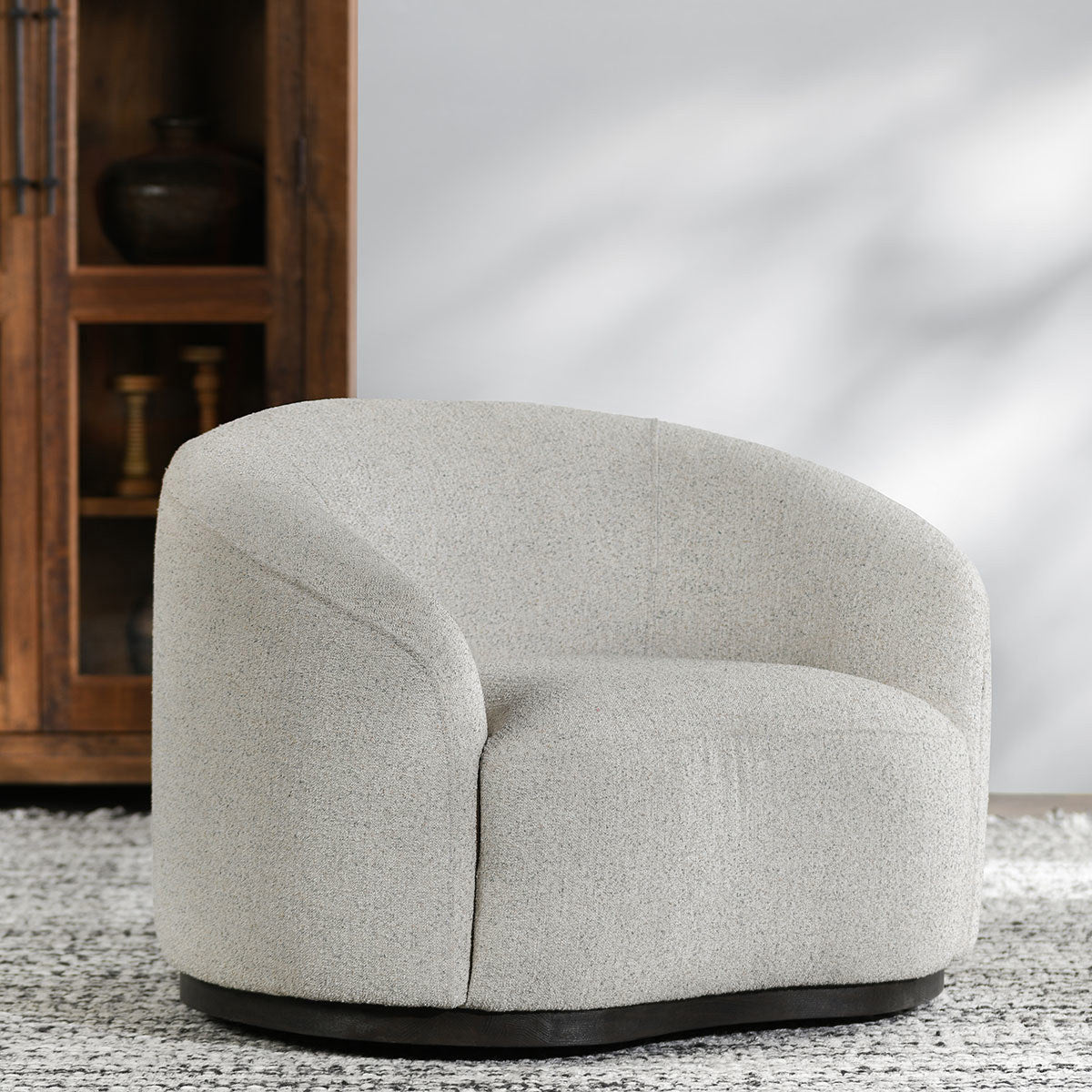 Coastal Breeze 100% Polyester Accent Chair Beverly Swivel Chair Collection