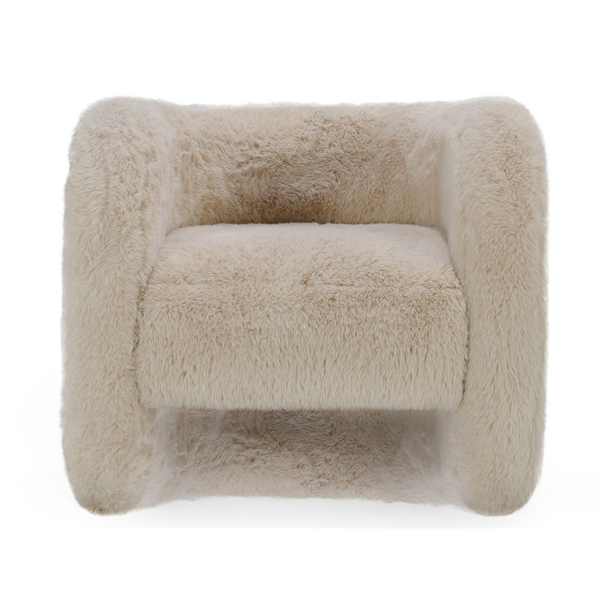Beige 100% Polyester Accent Chair Teddy Accent Chair Collection