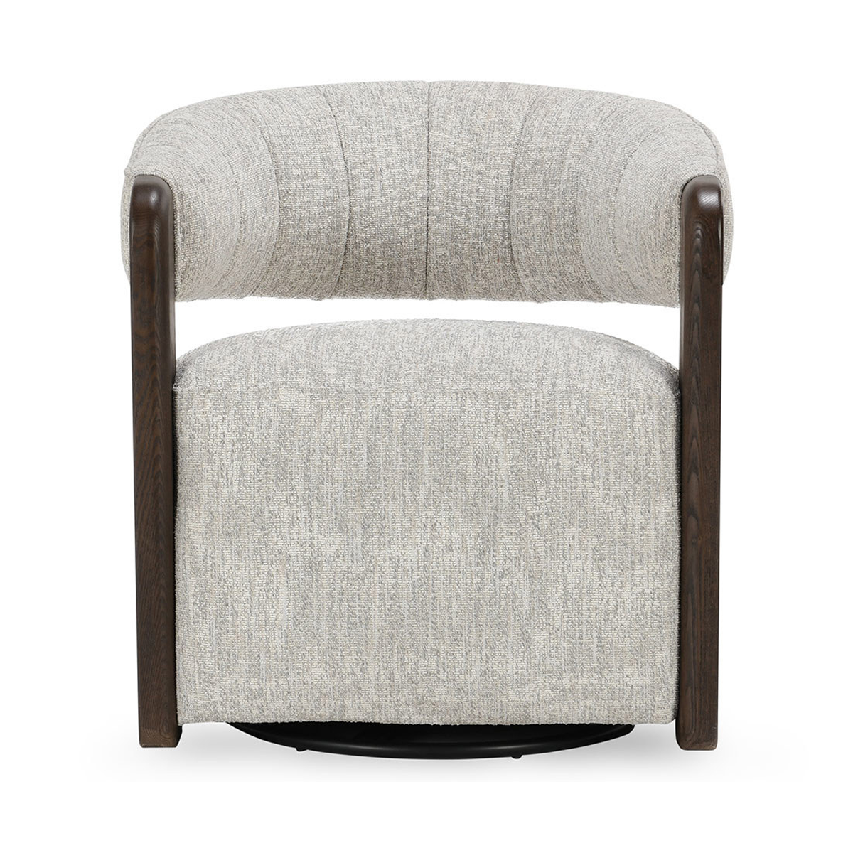 Glacier Gray 100% Polyester Accent Chair James Swivel Chair Collection