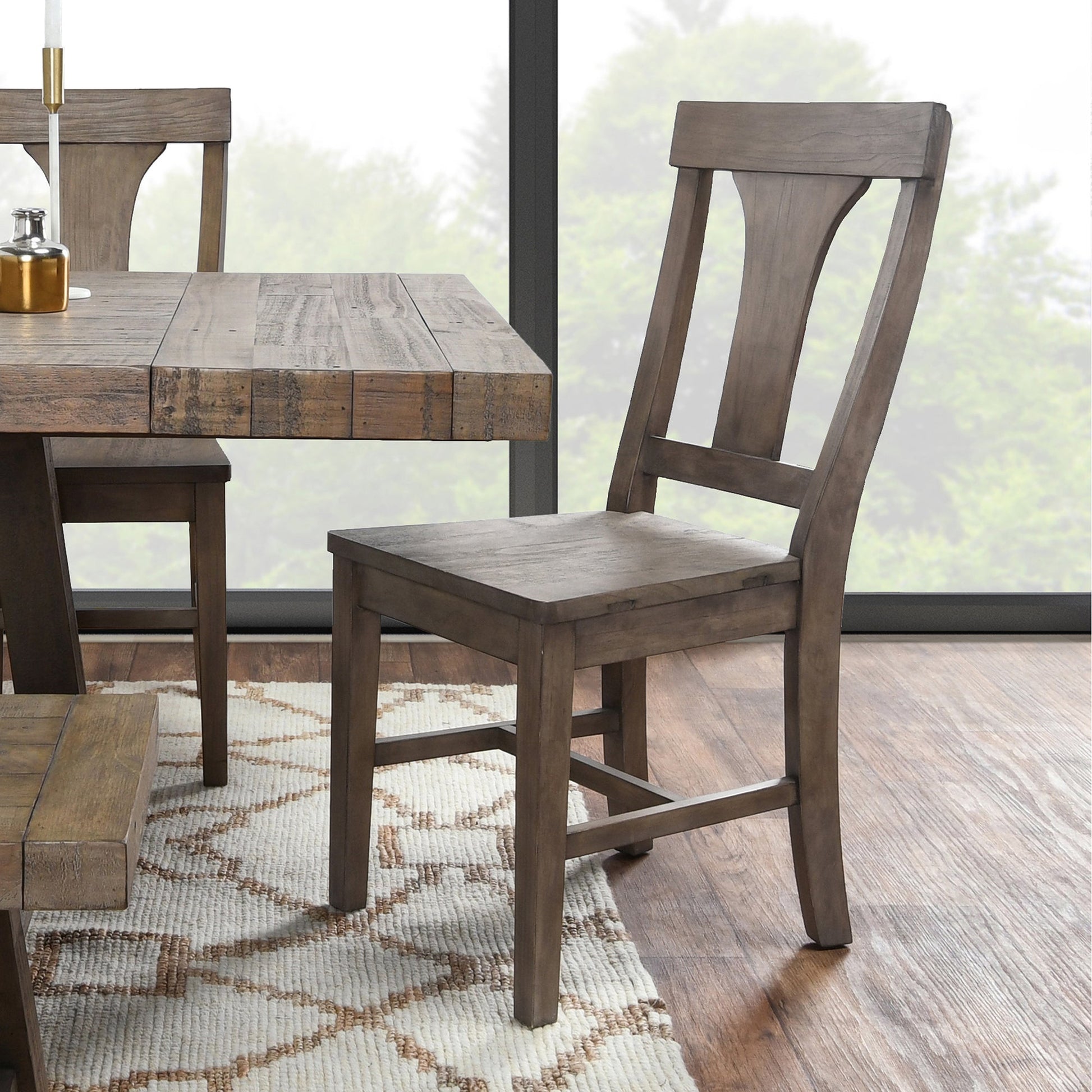 Tuscany Dining Chair Distressed Set of 2 Brown