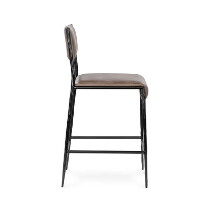 Sand Top Grain Leather Bar & Counter Stool Kayne Counter Stool Collection