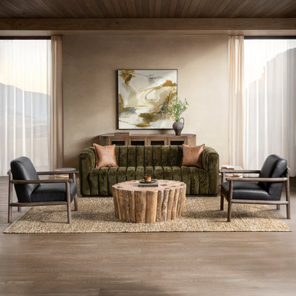 Black Top Grain Leather Accent Chair Azoria Accent Chair Collection