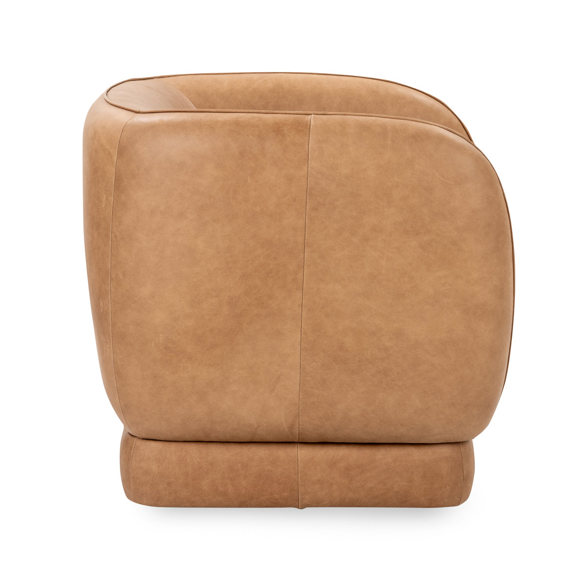 Tan Top Grain Leather Accent Chair Rinner Accent Chair Collection