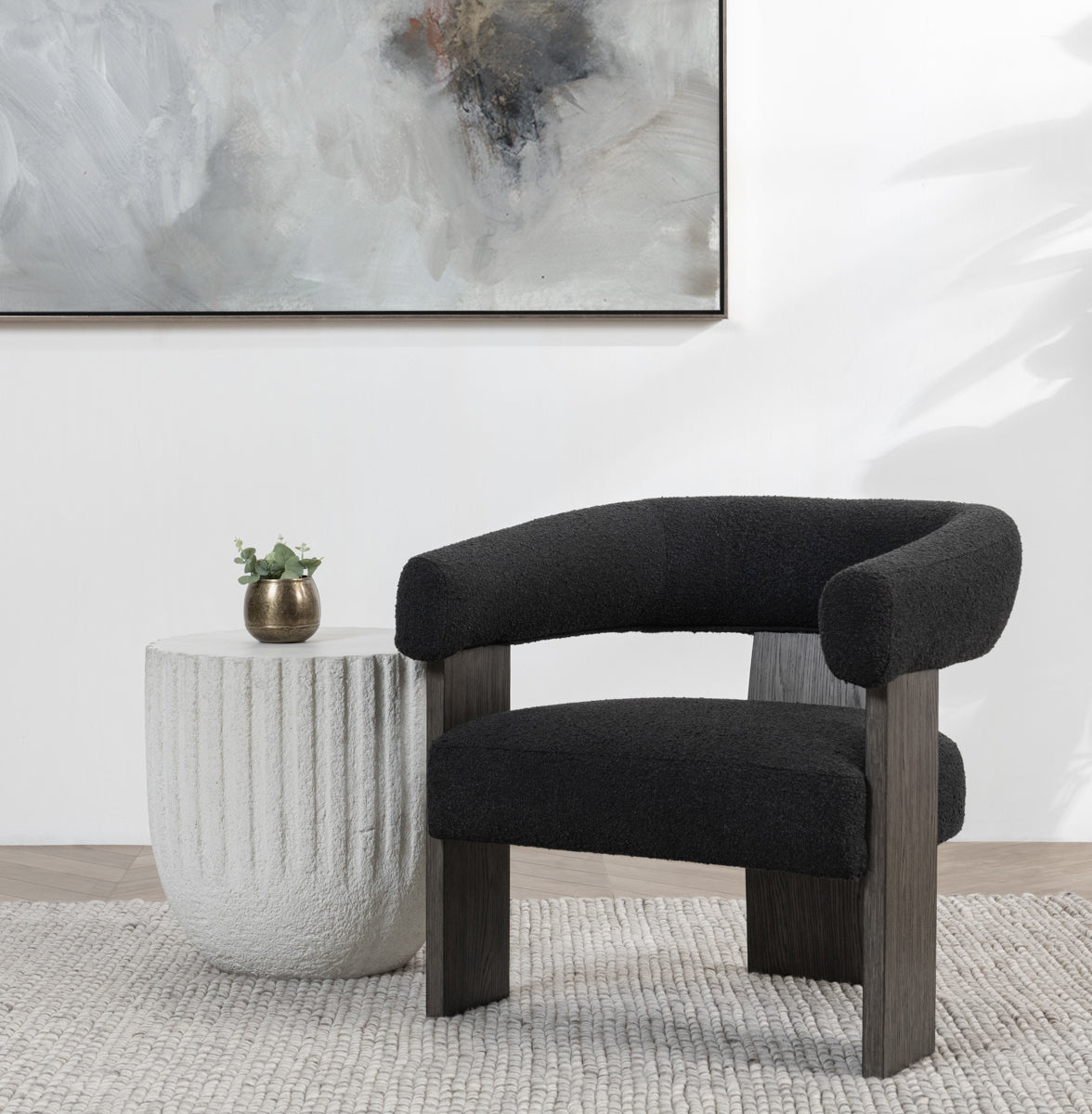 Charcoal 80% Polyester Accent Chair Julina Accent Chair Collection