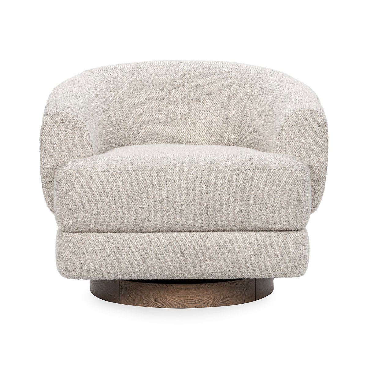 Dusty Beige 100% Polyester Accent Chair Chassia Swivel Chair Collection