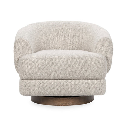 Dusty Beige 100% Polyester Accent Chair Chassia Swivel Chair Collection