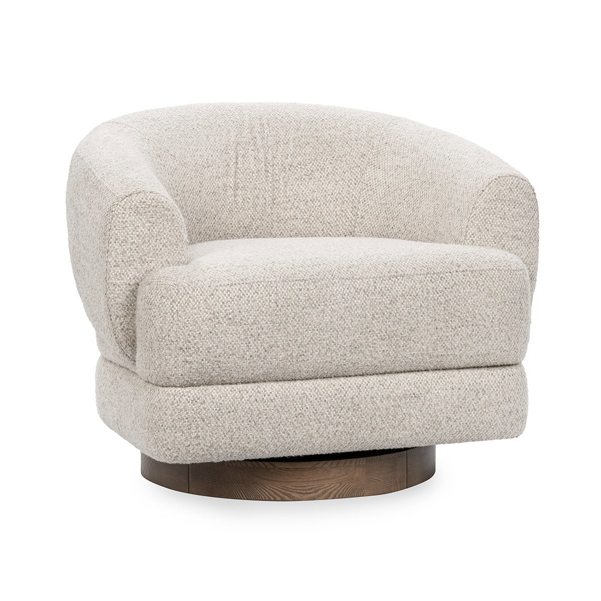 Dusty Beige 100% Polyester Accent Chair Chassia Swivel Chair Collection