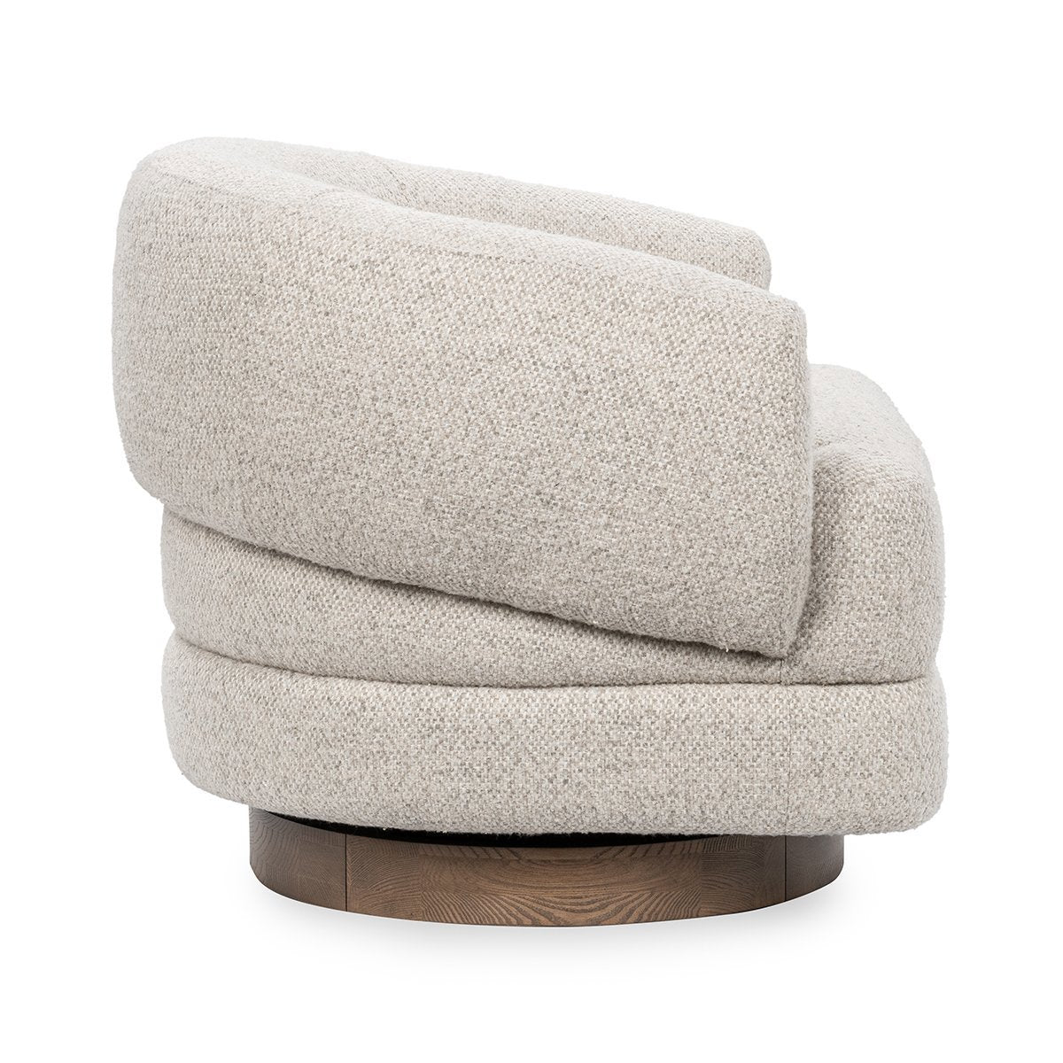Dusty Beige 100% Polyester Accent Chair Chassia Swivel Chair Collection