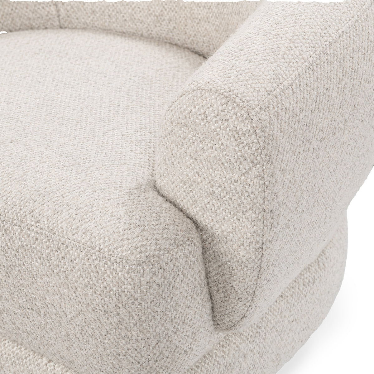 Dusty Beige 100% Polyester Accent Chair Chassia Swivel Chair Collection