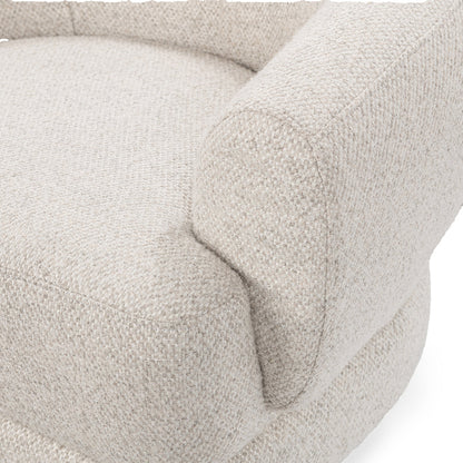 Dusty Beige 100% Polyester Accent Chair Chassia Swivel Chair Collection