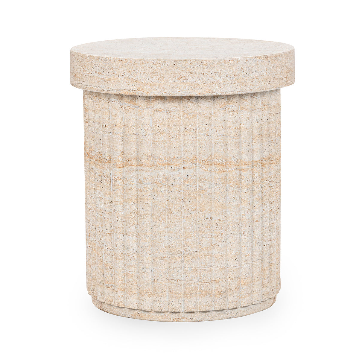 Capri Limestone Outdoor Accent & End Table Selah Outdoor Accent Table Collection