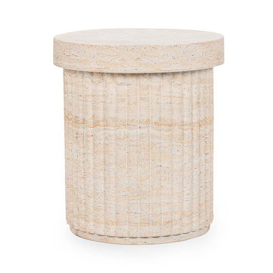 Capri Limestone Outdoor Accent & End Table Selah Outdoor Accent Table Collection