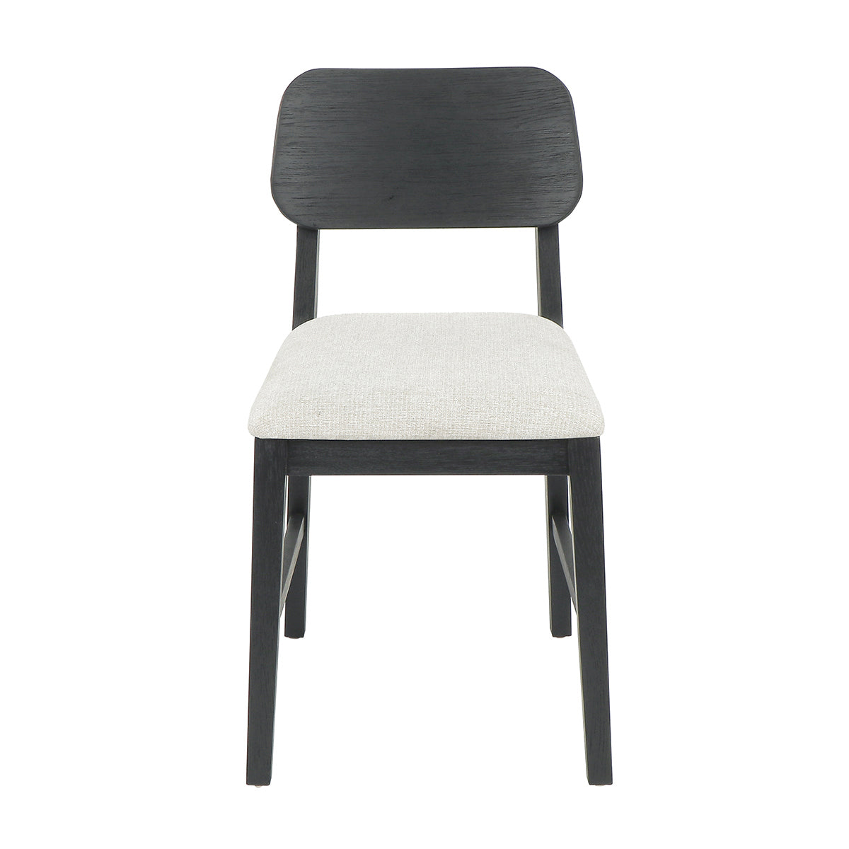 Black Oak Wood Dining Chair Deaven Dining Chair Set of 2 Collection