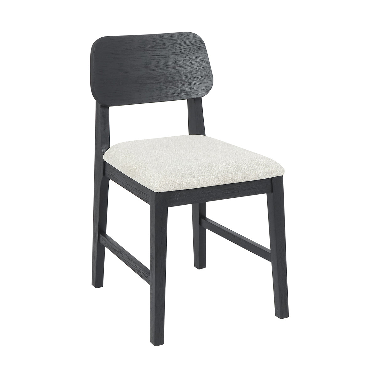 Black Oak Wood Dining Chair Deaven Dining Chair Set of 2 Collection