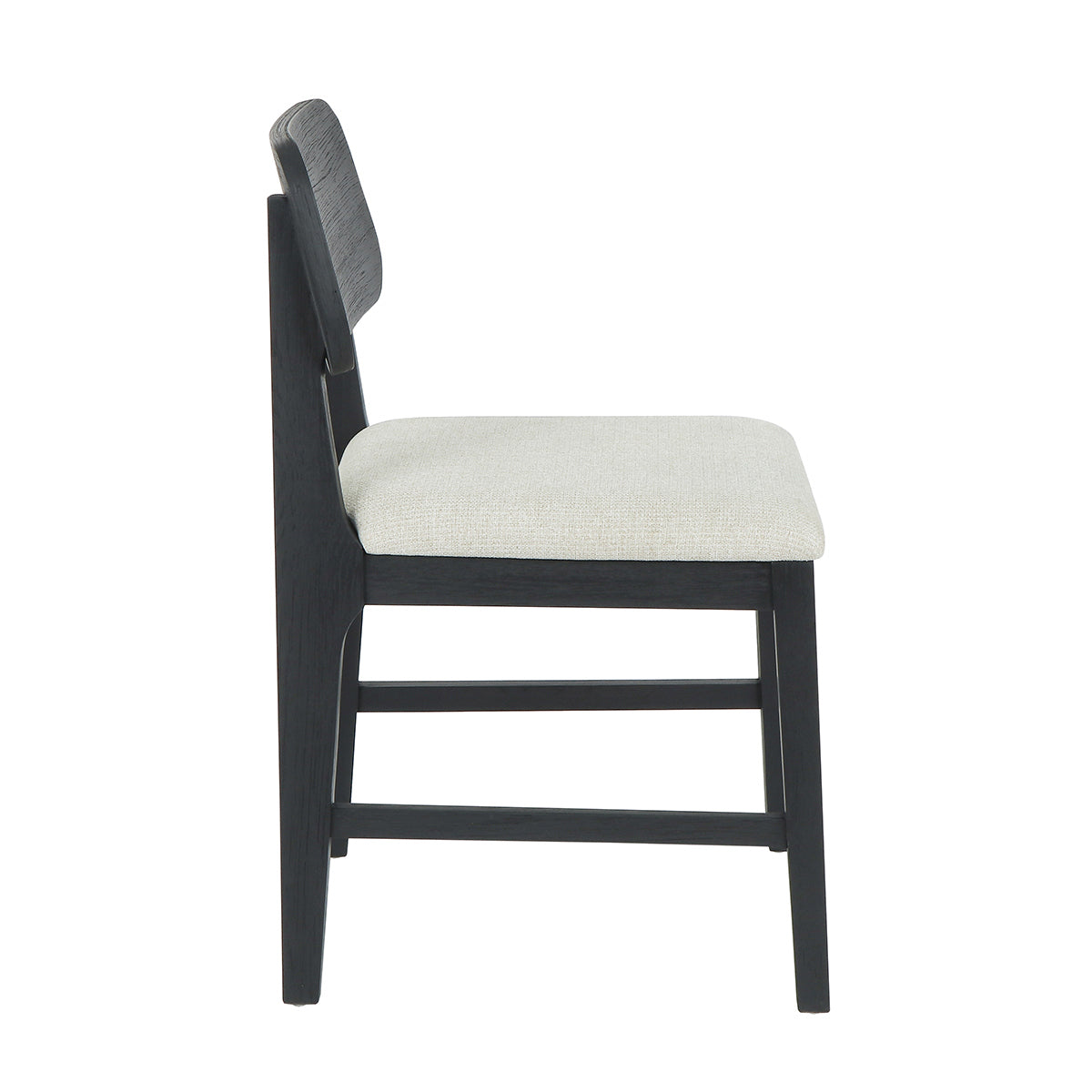 Black Oak Wood Dining Chair Deaven Dining Chair Set of 2 Collection