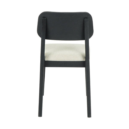 Black Oak Wood Dining Chair Deaven Dining Chair Set of 2 Collection