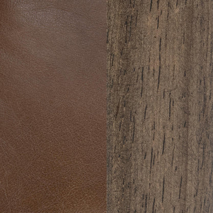 Maple Bown Top Grain Leather Dining Chair Lynden Dining Chair Set of 2 Collection