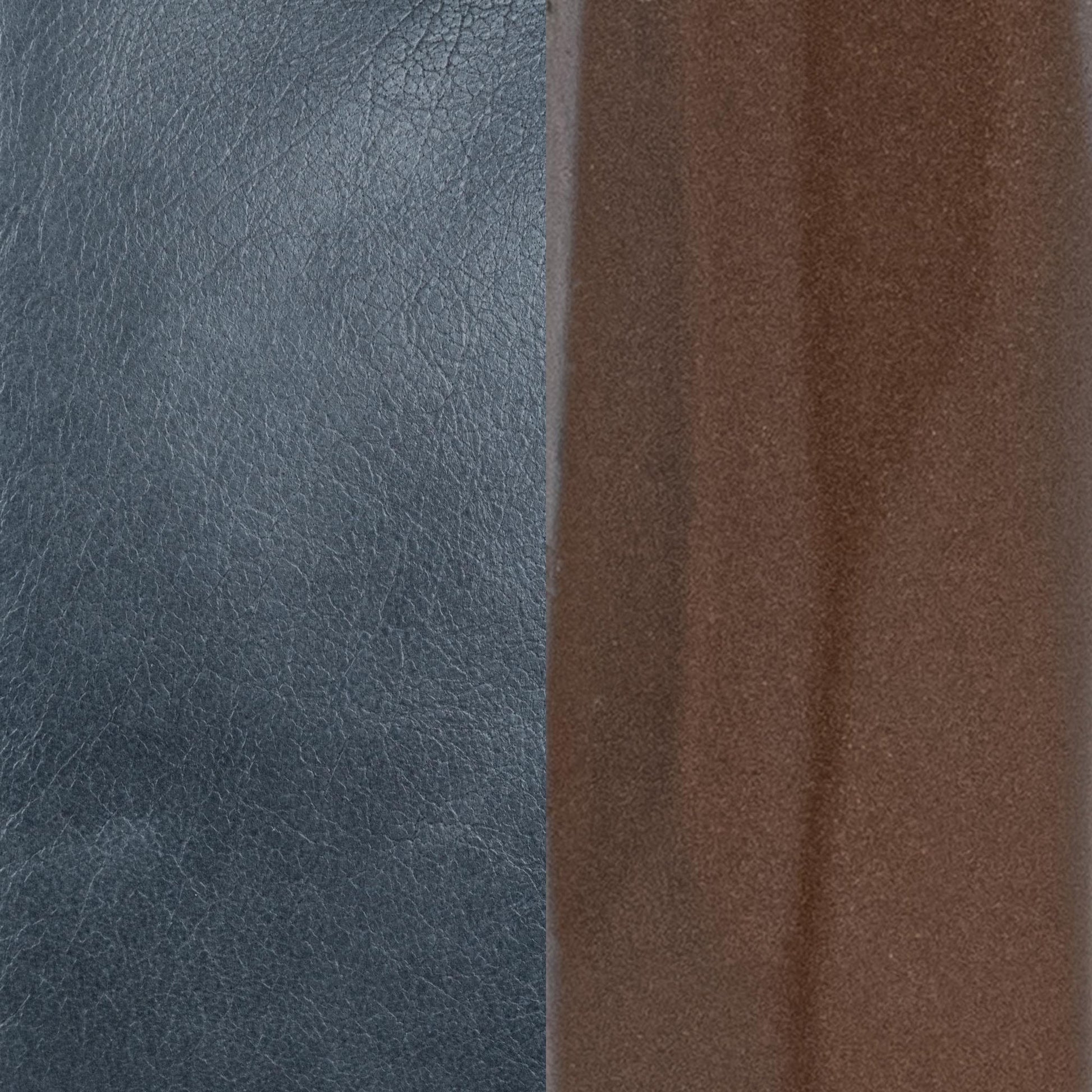 Ocean Blue Top Grain Leather Dining Chair Mayer Leather Dining Chair Set of 2 Collection