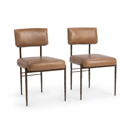 Kester Dining Chair Tan Set of 2