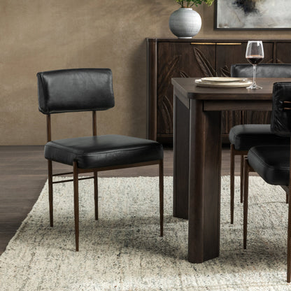 Kester Dining Chair Jet Black Set of 2