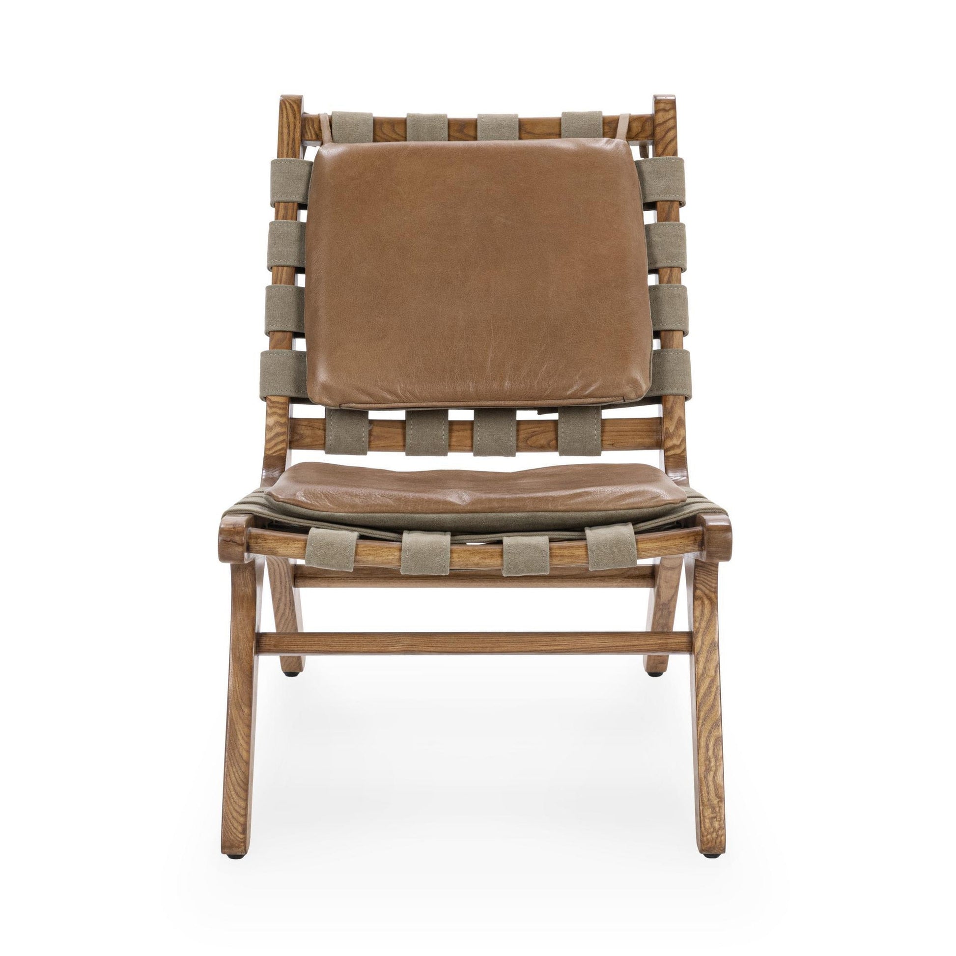 Tan Top Grain Leather Accent Chair Casen Accent Chair Collection