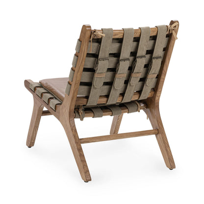 Tan Top Grain Leather Accent Chair Casen Accent Chair Collection
