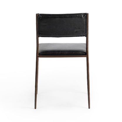 Kayne Dining Chair Set of 2 Jet Black