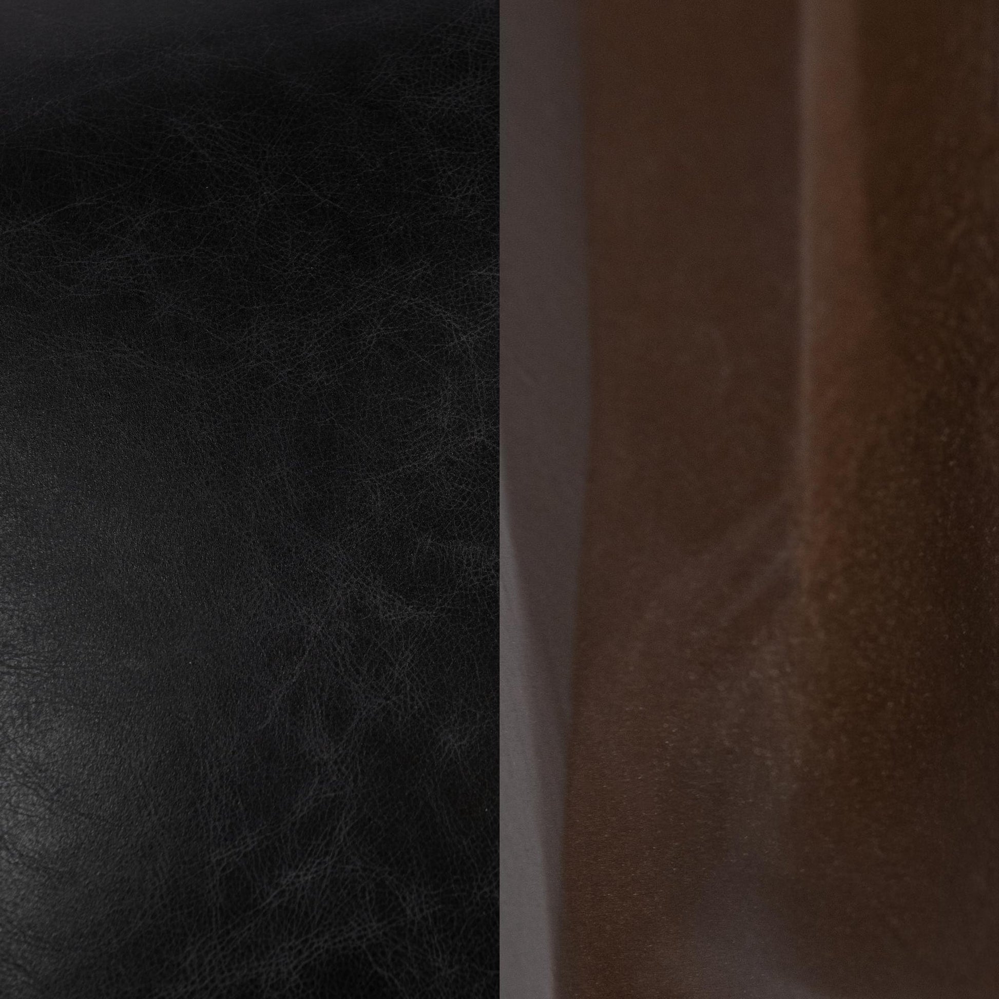 Jet Black Top Grain Leather Dining Chair Kayne Dining Chair Set of 2 Collection