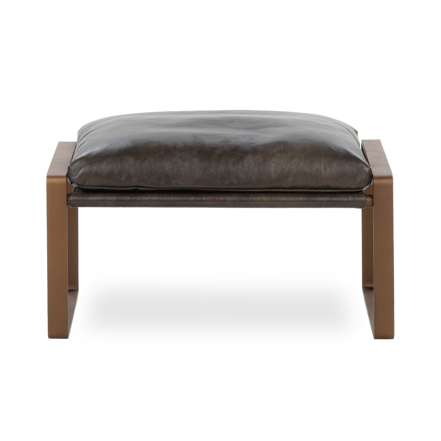 Truffle Brown Top Grain Leather Ottomans & Stool Morgan Stool Collection