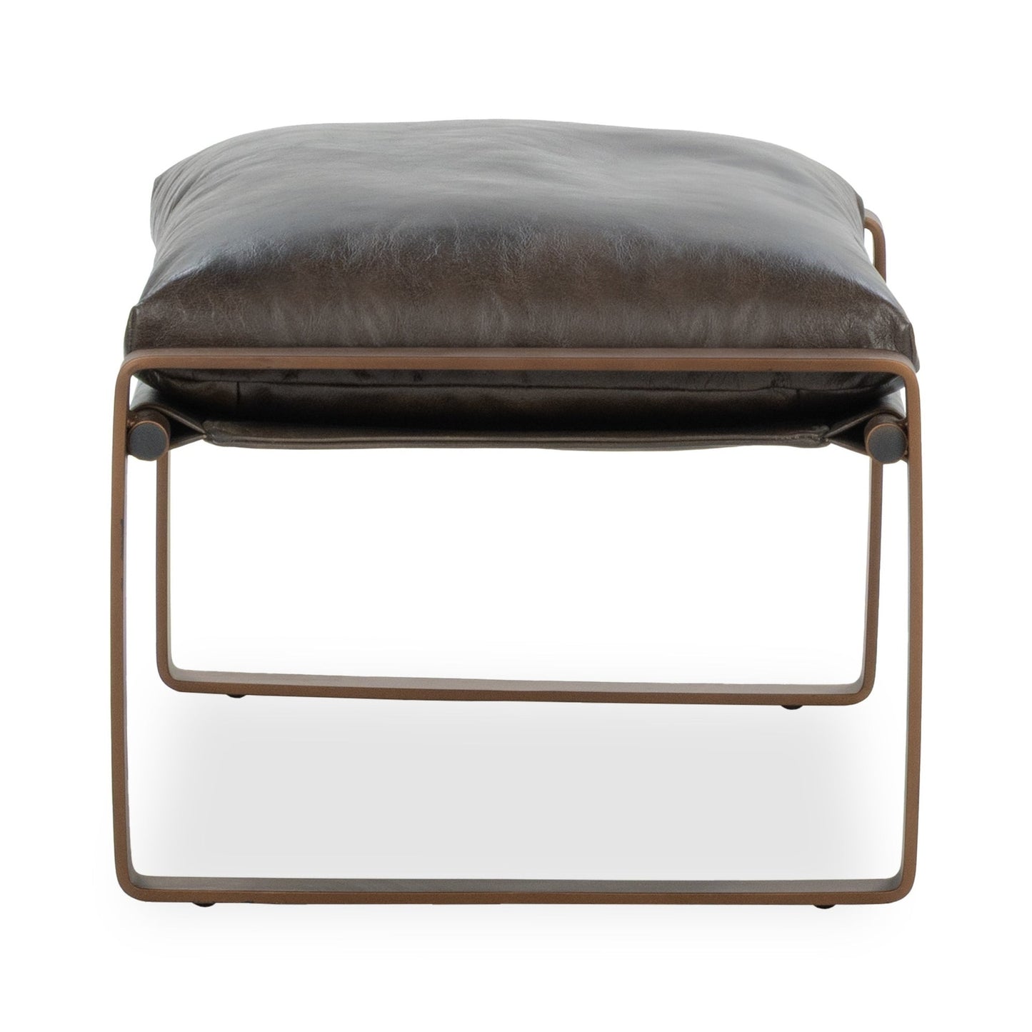 Truffle Brown Top Grain Leather Ottomans & Stool Morgan Stool Collection