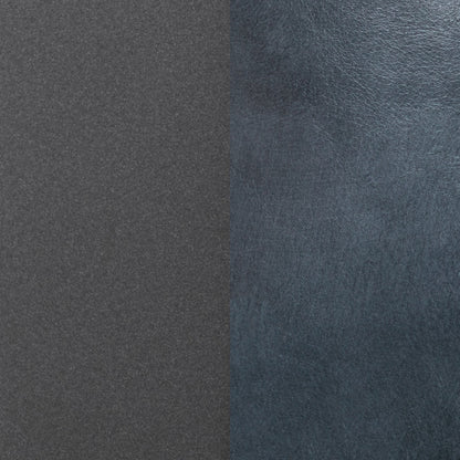 Ocean Blue Top Grain Leather Ottomans & Stool Morgan Stool Collection